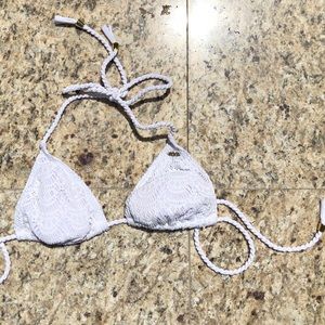 Roxy Crochet Triangle Bikini Top